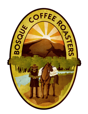 Bosque Roasters Coffee Shop Logo