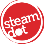 Steam Dot Coffee Logo