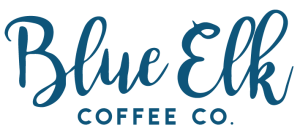 The Blue Elk Coffee Shop & Roastery Logo